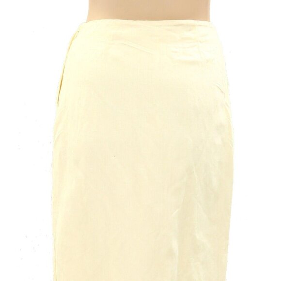 Posse Solid Long Straight Maxi Skirt High Waisted Formal Cotton XS NEW - Picture 4 of 5